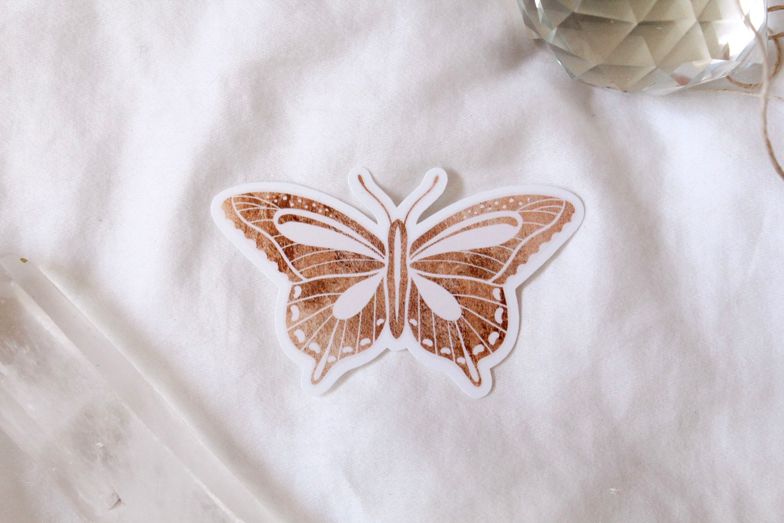 Gold Butterfly Waterproof Sticker Butterfly Sticker Gold Etsy