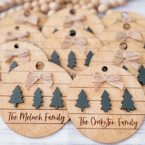 Customized Family Christmas Ornament|Wooden Ornament |Personalized Last Name Ornament|Christmas Tree Decor|Christmas Gift|Housewarming Gift