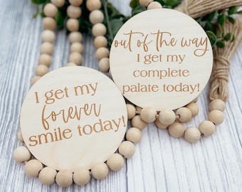 Cleft Palate BabyDisc|Forever Smile Announcement Disc|Cleft Lip Mama|New Baby Sign|Baby Photo Prop|Baby Shower|Birth Announcement Sign