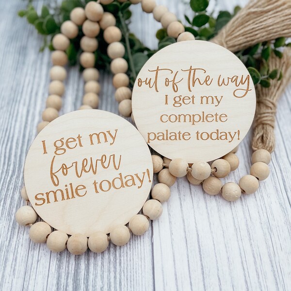 Cleft Palate BabyDisc|Forever Smile Announcement Disc|Cleft Lip Mama|New Baby Sign|Baby Photo Prop|Baby Shower