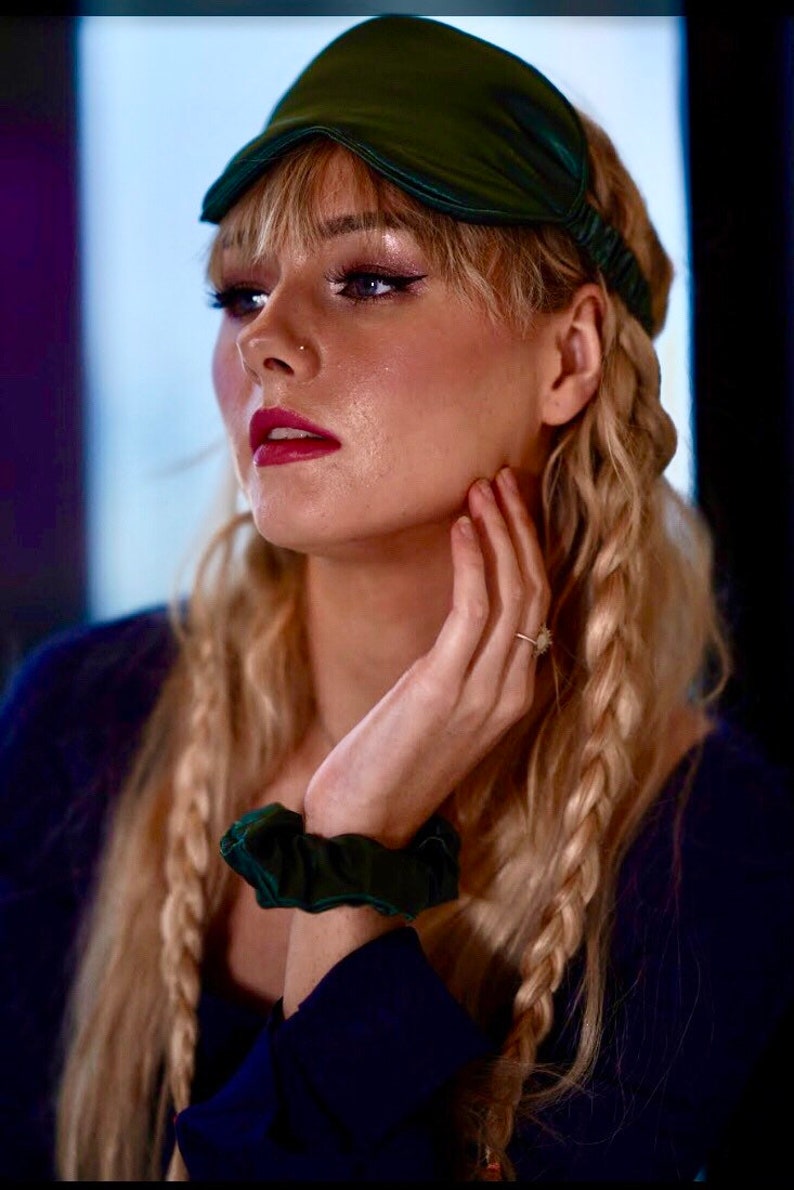 Organic Green Silk Eye Mask Sleeping Mask Sleeping Mask Etsy UK