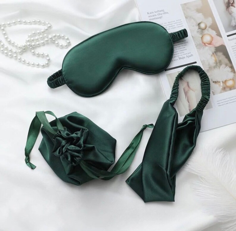 3 Sets Of Mixture colour of Mulberry Silk Eye Masks with bags Etsy