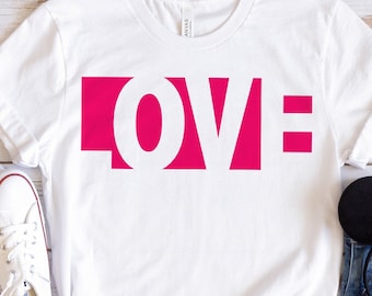 Love Word SVG, Valentijnsdag shirtontwerp (digitale download)