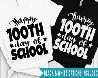 100th Day of School SVG, PNG, Teacher Shirt Design (Digital Download)