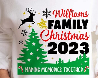 Familien-Weihnachtshemden SVG, Familie Weihnachten SVG, Weihnachtshemden 2023 SVG, Weihnachtsfamilie PNG