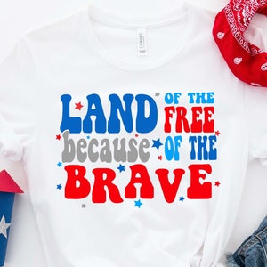 Land of the Free SVG: Patriotic USA Design (Digital Download)