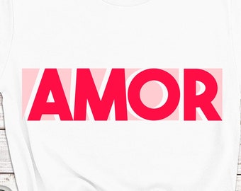 Amor SVG, Valentine's Day Spanish Design (Digital Download)