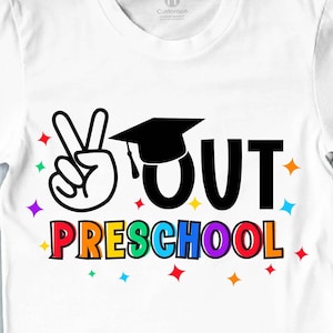 Paz preescolar SVG, Pre K Svg, Graduación de preescolar Svg, Último día de clases 2025, Graduado de preescolar SVG
