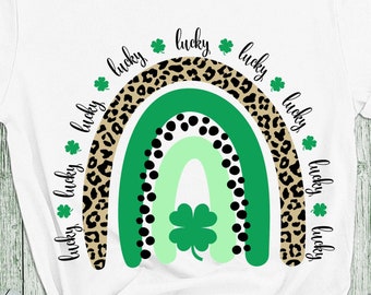 Download Lucky Rainbow Svg Etsy