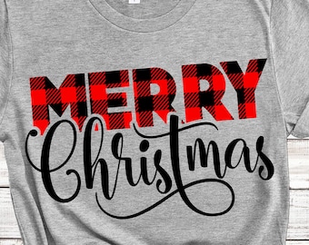 Frohe Weihnachten SVG, Weihnachten SVG, karierte Weihnachten SVG, Weihnachten Cricut svg