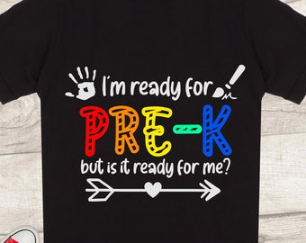 1st Day of Pre K Pre School Svg Png Svg Cut File for Kids - Etsy