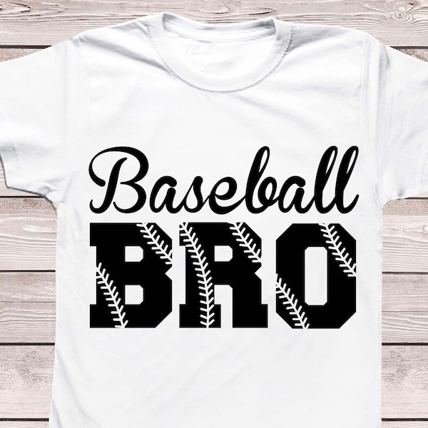 Baseball Bro SVG, Baseball Brother SVG, Baseball Bro Shirt, Baseball stitches PNG