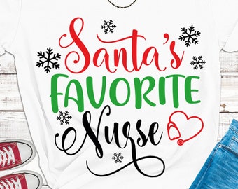 Download Nurse Christmas Svg Etsy