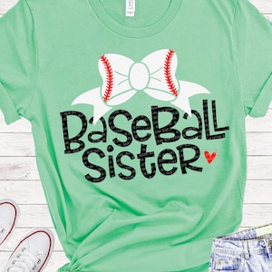 Baseball Sister SVG, Baseball SVG, Little sister biggest fan, Baseball sister shirt SVG