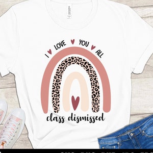 Arcoíris de profesor SVG: Estampado de leopardo, Clase terminada (Descarga digital)