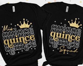 Mis Quince SVG: Quinceanera Shirt, Squad Design (Digitaler Download)