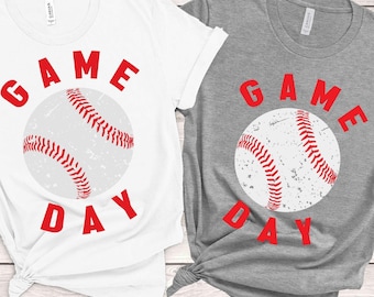 Game Day SVG, Game Day Baseball SVG, Baseball SVG, Baseball ball, distressed grunge, Game day shirt Svg