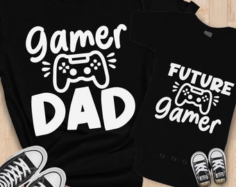 Gamer Dad & Future Gamer SVG: Matching Father's Day Cut Files (Digital Download)