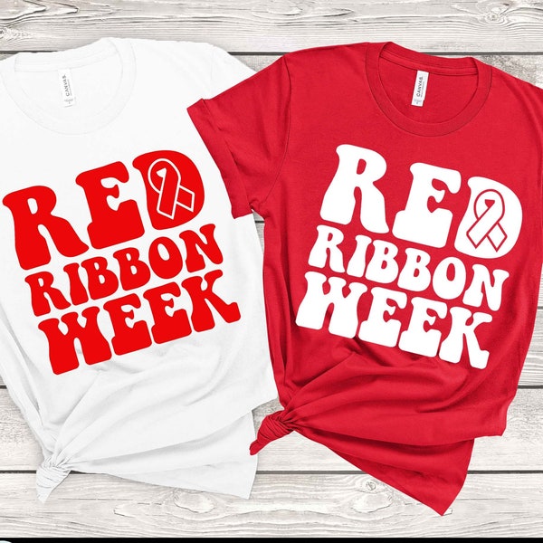 Red ribbon week SVG, No To Drugs SVG, Drug Free SVG, Anti-Drug svg, Red Ribbon svg