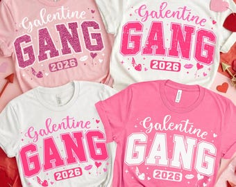 Galentine Gang 2026 SVG PNG: Retro Valentines Day Friends design  (Digital Download)
