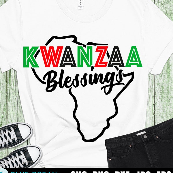 Kwanzaa SVG, Kwanzaa blessings SVG, Happy Kwanzaa, sublimation clipart, svg cut files