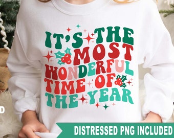 Retro jul SVG, underbar tid på året design (digital nedladdning)