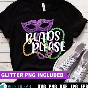 SVG Mardi Gras, perles s'il vous plaît SVG, Mardi Gras drôle, chemise Mardi gras PNG