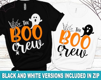 Boo Crew SVG: Halloween Family Shirt Cut Files (Digital Download)