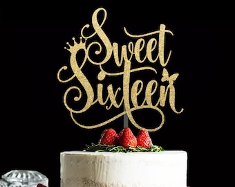 Free Free 226 Sweet Sixteen Cake Topper Svg SVG PNG EPS DXF File