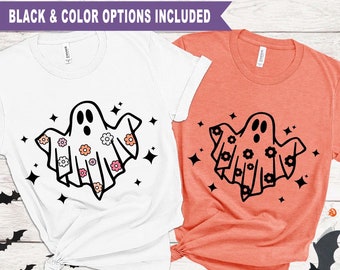 Daisy Ghost SVG: Groovy Halloween Clipart (Digital Download)