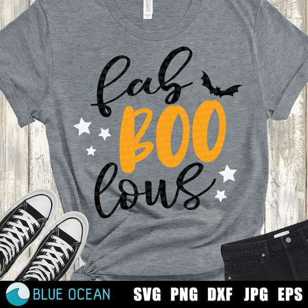 Fab BOO lous svg, Halloween Fabooulous SVG, halloween SVG, Halloween shirt svg