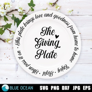 Giving Plate svg, Cookie Plate svg, Christmas SVG,  Sharing Plate svg