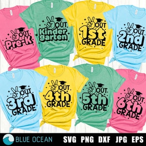 Dernier jour d'école SVG, SVG de la paix, dernier jour d'école PNG, graduation 2025 SVG, SVG de la paix
