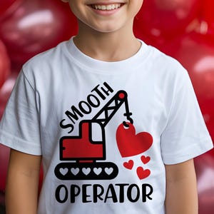 Construction Valentines SVG: Smooth Operator Boy Shirt (Digital Download)