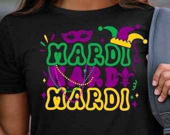 Mardi gras PNG, Mardi Gras SVG, Mardi gras shirt, Mardi Gras Mask