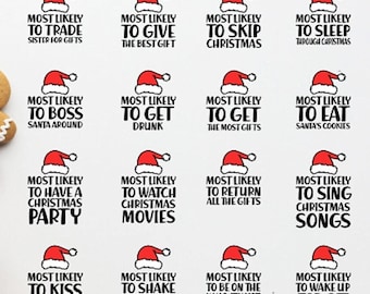 Most likely to christmas SVG, Most Likely to Christmas Bundle Svg, Family Matching Christmas shirt