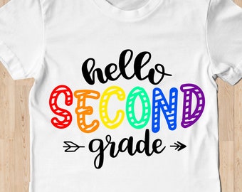 Second Grade Svg Etsy