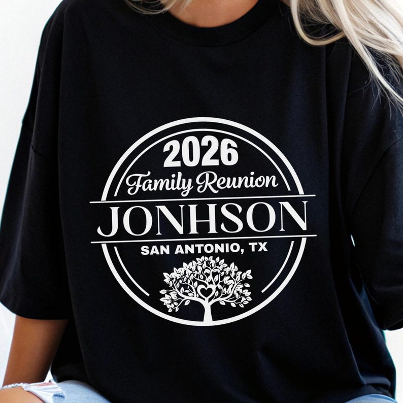 Family Reunion SVG, Family Reunion 2026 PNG shirt, Custom Name (digital file for DTF Sublimation Cricut) image 7