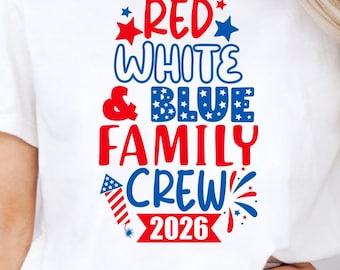 Family Crew 2026 SVG PNG, 4th of July Patriotic Reunion (Digital Download)