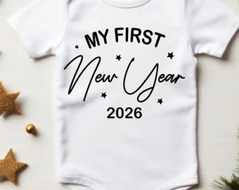 Baby's First New Year 2026 (svg, png, dxf, jpg)