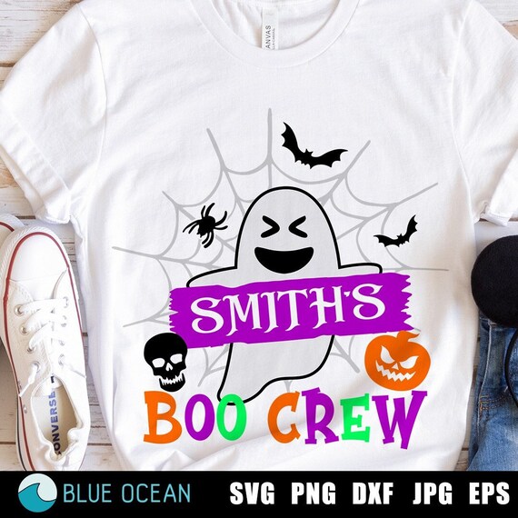 Family Halloween SVG,  Boo Crew SVG, Custom halloween family SVG, Boo Crew shirt