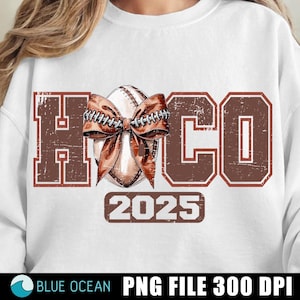 Hoco 2025 Football Bow PNG: Heimkehr Design (Digitaler Download)