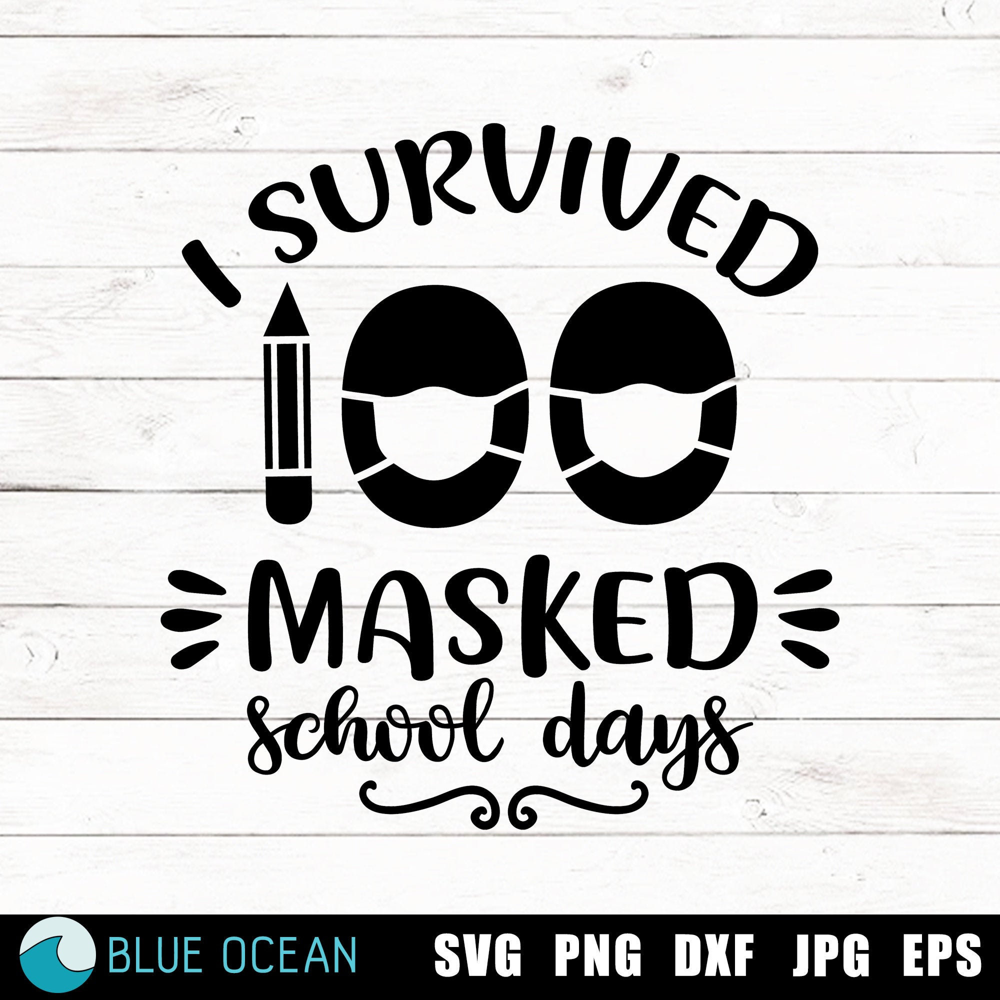 PNG I Survived 100 Masked School Days Harry Potter SVG Cut File JPG File Svg File Download Image