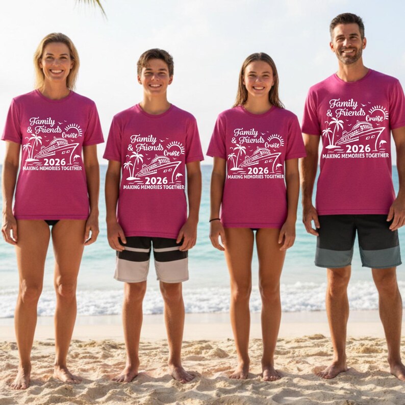 Cruzeiro em Família e Amigos 2026 SVG, Cruzeiro 2026 PNG, Camiseta de Cruzeiro PNG, Férias em Cruzeiro 2026 imagem 5