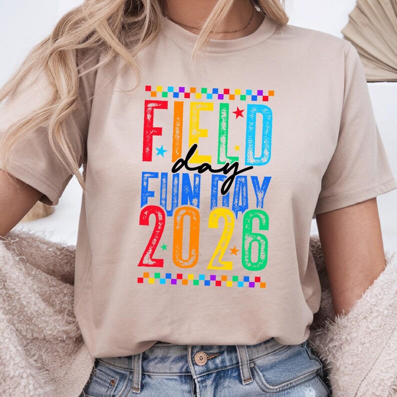 Field Day 2026 PNG-paket, rutig, sliten design (digital nedladdning) bild 6