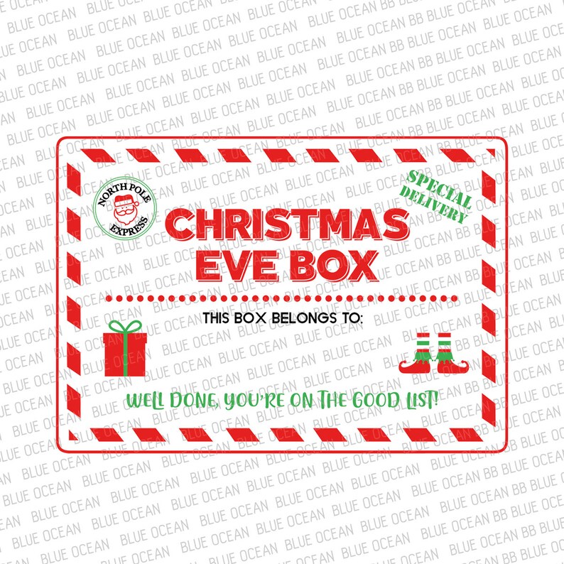 Download Christmas Eve Box SVG Christmas Eve Crate SVG | Etsy