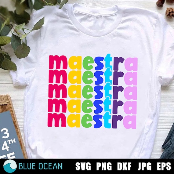 Maestra SVG: Spanish Teacher Shirt Design (Digital Download)