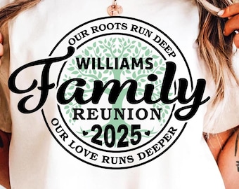 Family Reunion 2026 SVG: Roots Design with tree (Digital Download)