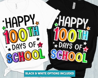 100 Days of School PNG SVG: Teacher Shirt Design (Digital Download)