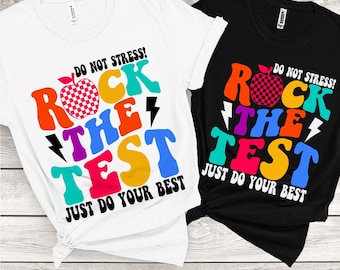 Rock the Test SVG: Design för lärartestdagen (digital nedladdning)